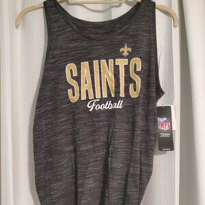 Womens New Orlean Saints NFL Tie Back top